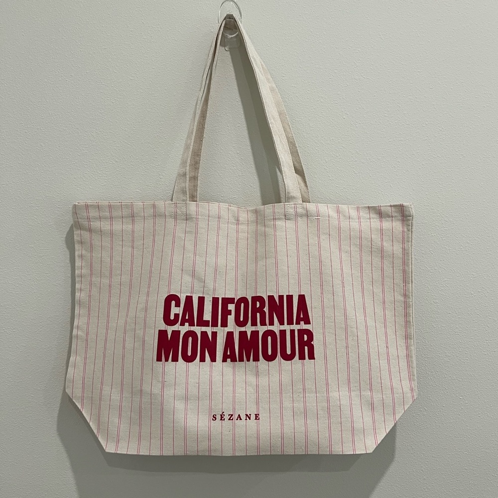 Sezane California Mon Amour Tote Bag